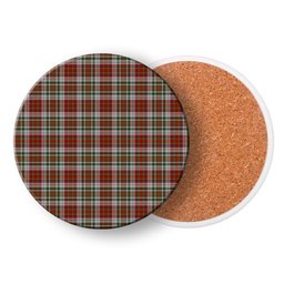 ScotsTee Shop Scottish McAlister Dress Tartan Drinks Coasters – Wood, Rubber, Ceramic