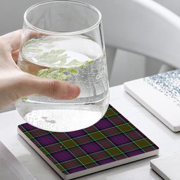 ScotsTee Shop Scottish McDonald of Clan Ranald Modern Tartan Drinks Coasters – Wood, Rubber, Ceramic