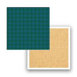 ScotsTee Shop Scottish Mayhew Tartan Drinks Coasters – Wood, Rubber, Ceramic