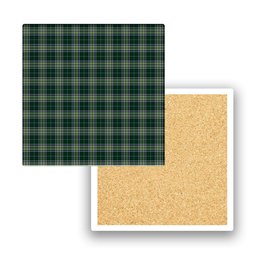 ScotsTee Shop Scottish Manx Ellan Vannin Tartan Drinks Coasters – Wood, Rubber, Ceramic