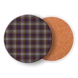 ScotsTee Shop Scottish McDonell of Glengarry Dress Modern Tartan Drinks Coasters – Wood, Rubber, Ceramic