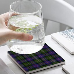ScotsTee Shop Scottish Malcolm 1840 Tartan Drinks Coasters – Wood, Rubber, Ceramic
