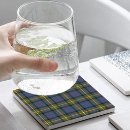 ScotsTee Shop Scottish MacSporran Ancient Tartan Drinks Coasters – Wood, Rubber, Ceramic
