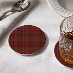 ScotsTee Shop Scottish MacRae The Prince_s Own Tartan Drinks Coasters – Wood, Rubber, Ceramic