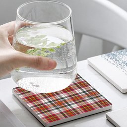 ScotsTee Shop Scottish McAlister Dress Modern Tartan Drinks Coasters – Wood, Rubber, Ceramic
