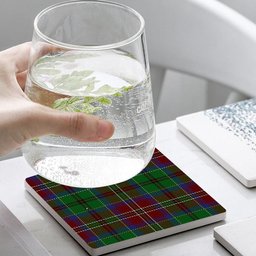 ScotsTee Shop Scottish McCulloch Tartan Drinks Coasters – Wood, Rubber, Ceramic