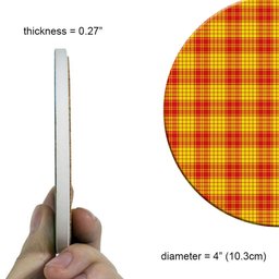 ScotsTee Shop Scottish McMillan Dress Modern Tartan Drinks Coasters – Wood, Rubber, Ceramic