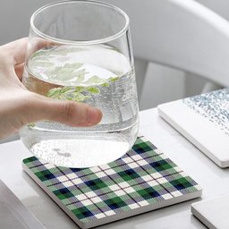 ScotsTee Shop Scottish McNaughton Dress Modern Tartan Drinks Coasters – Wood, Rubber, Ceramic
