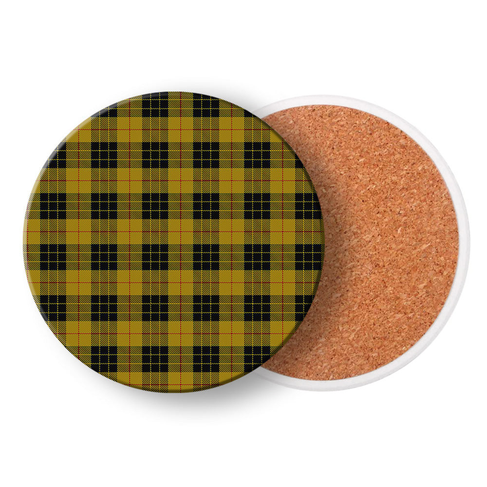 ScotsTee Shop Scottish McLeod of Lewis Ancient Tartan Drinks Coasters – Wood, Rubber, Ceramic