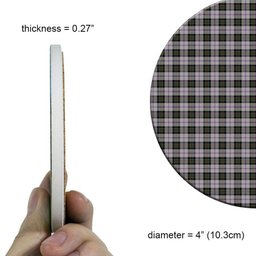 ScotsTee Shop Scottish McPherson Dress Ancient Tartan Drinks Coasters – Wood, Rubber, Ceramic