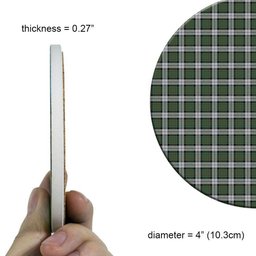 ScotsTee Shop Scottish McLaren Dress Tartan Drinks Coasters – Wood, Rubber, Ceramic