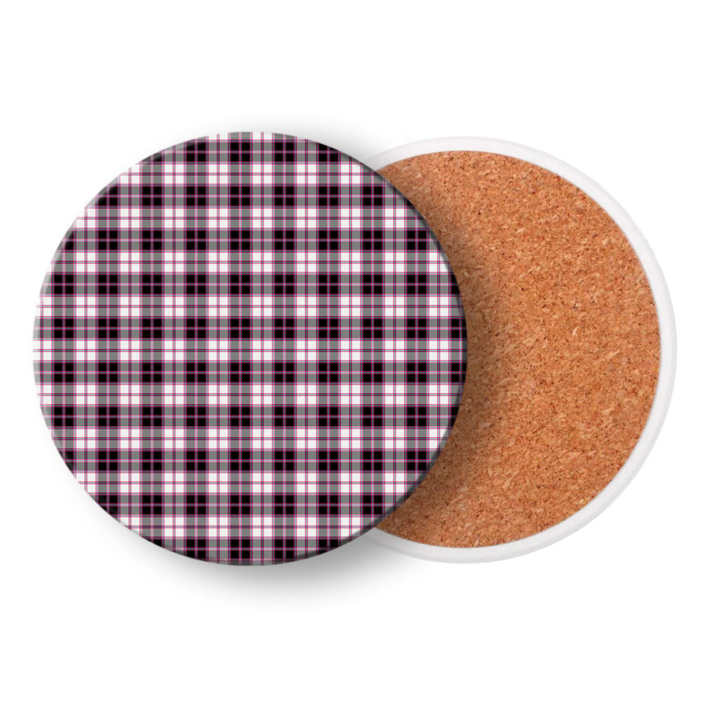 ScotsTee Shop Scottish McPherson Hunting Modern Tartan Drinks Coasters – Wood, Rubber, Ceramic