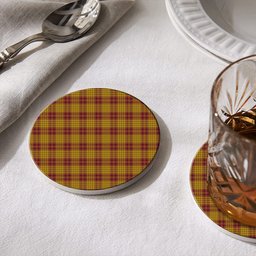 ScotsTee Shop Scottish McMillan Dress Tartan Drinks Coasters – Wood, Rubber, Ceramic