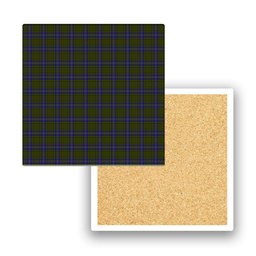 ScotsTee Shop Scottish McMillan Hunting Modern Tartan Drinks Coasters – Wood, Rubber, Ceramic