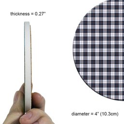 ScotsTee Shop Scottish McRae Dress Modern Tartan Drinks Coasters – Wood, Rubber, Ceramic