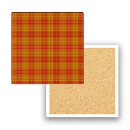 ScotsTee Shop Scottish McMillan Dress Ancient Tartan Drinks Coasters – Wood, Rubber, Ceramic