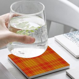 ScotsTee Shop Scottish McMillan Dress Ancient Tartan Drinks Coasters – Wood, Rubber, Ceramic