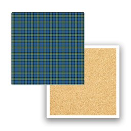 ScotsTee Shop Scottish McLeod of Harris Ancient Tartan Drinks Coasters – Wood, Rubber, Ceramic