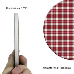 ScotsTee Shop Scottish McFie Dress Modern Tartan Drinks Coasters – Wood, Rubber, Ceramic