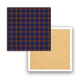 ScotsTee Shop Scottish McLaine of Lochbuie Hunting Modern Tartan Drinks Coasters – Wood, Rubber, Ceramic