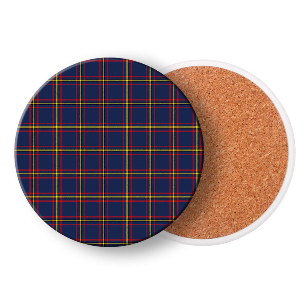 ScotsTee Shop Scottish McLaine of Lochbuie Hunting Modern Tartan Drinks Coasters – Wood, Rubber, Ceramic