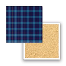 ScotsTee Shop Scottish McKerrell of Hillhouse Tartan Drinks Coasters – Wood, Rubber, Ceramic