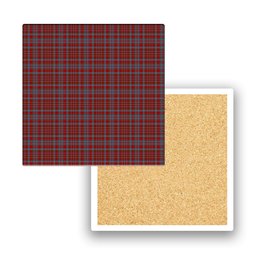 ScotsTee Shop Scottish Murray of Polmaise Tartan Drinks Coasters – Wood, Rubber, Ceramic