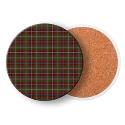 ScotsTee Shop Scottish Moray of Abercairny Tartan Drinks Coasters – Wood, Rubber, Ceramic