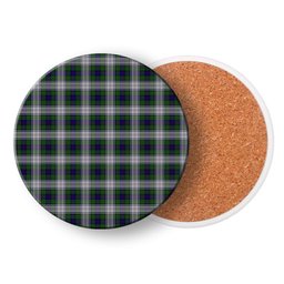 ScotsTee Shop Scottish Murray of Atholl Dress Tartan Drinks Coasters – Wood, Rubber, Ceramic