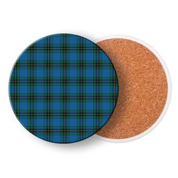 ScotsTee Shop Scottish Murray of Elibank Ancient Tartan Drinks Coasters – Wood, Rubber, Ceramic