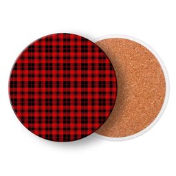 ScotsTee Shop Scottish Murray of Ochtertyre Modern Tartan Drinks Coasters – Wood, Rubber, Ceramic