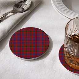 ScotsTee Shop Scottish Murray of Tullibardine Tartan Drinks Coasters – Wood, Rubber, Ceramic