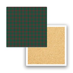 ScotsTee Shop Scottish Newfoundland Labrador Province Canada Modern Tartan Drinks Coasters – Wood, Rubber, Ceramic
