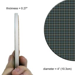 ScotsTee Shop Scottish Ogilvie of Inverarity – VS 1 Tartan Drinks Coasters – Wood, Rubber, Ceramic