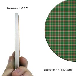 ScotsTee Shop Scottish Newfoundland Labrador Province Canada Ancient Tartan Drinks Coasters – Wood, Rubber, Ceramic