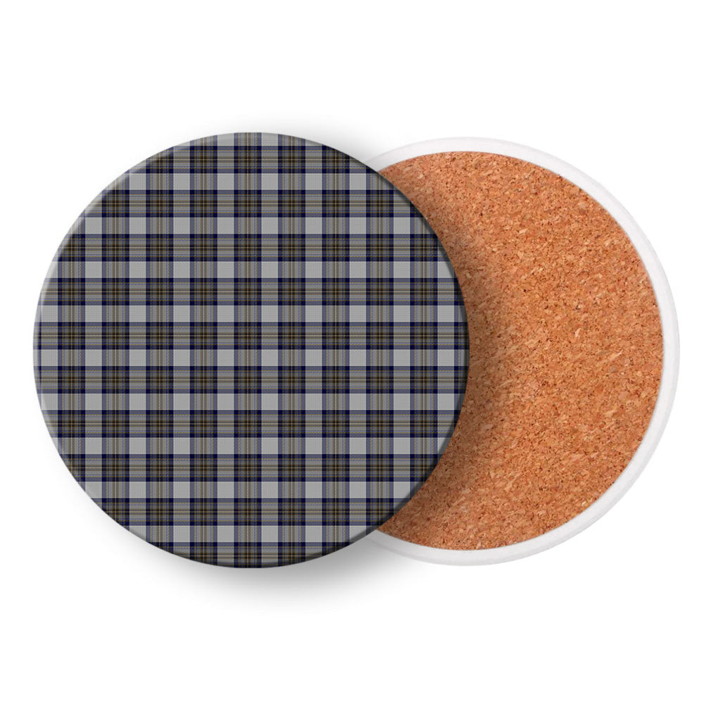 ScotsTee Shop Scottish Stewart Dress Blue Tartan Drinks Coasters – Wood, Rubber, Ceramic