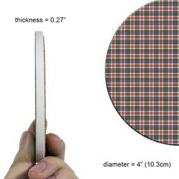 ScotsTee Shop Scottish Robertson Dress #2 Ancient Tartan Drinks Coasters – Wood, Rubber, Ceramic