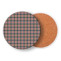 ScotsTee Shop Scottish Robertson Dress #2 Ancient Tartan Drinks Coasters – Wood, Rubber, Ceramic