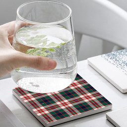 ScotsTee Shop Scottish Robertson Dress Modern Tartan Drinks Coasters – Wood, Rubber, Ceramic