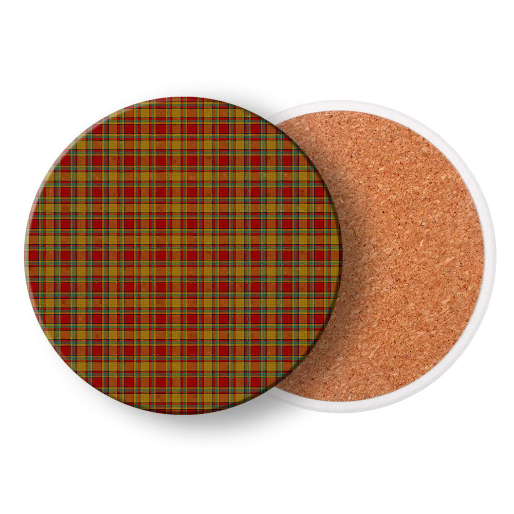 ScotsTee Shop Scottish Scrimgeour of Glassary Tartan Drinks Coasters – Wood, Rubber, Ceramic