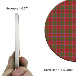 ScotsTee Shop Scottish Shaw of Tordarroch Ancient Tartan Drinks Coasters – Wood, Rubber, Ceramic