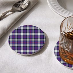 ScotsTee Shop Scottish Sinclair Dress (Dance Modern Clan Tartan Drinks Coasters – Wood, Rubber, Ceramic