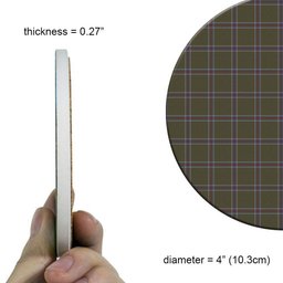 ScotsTee Shop Scottish Renn Faire Tartan Drinks Coasters – Wood, Rubber, Ceramic