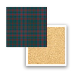 ScotsTee Shop Scottish Shaw of Tordarroch Hunting Modern Tartan Drinks Coasters – Wood, Rubber, Ceramic