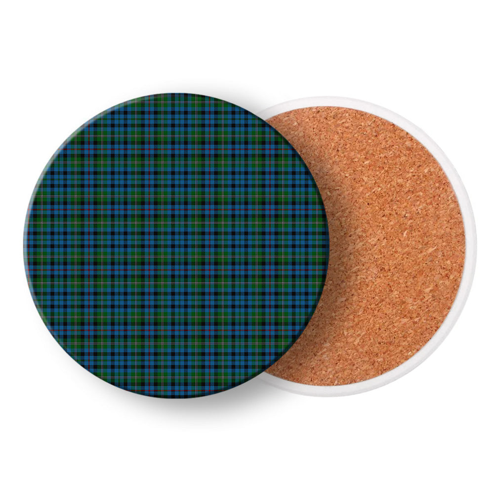 ScotsTee Shop Scottish Stephenson Hunting 2 Tartan Drinks Coasters – Wood, Rubber, Ceramic