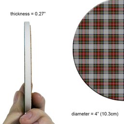 ScotsTee Shop Scottish Stewart Dress Tartan Drinks Coasters – Wood, Rubber, Ceramic
