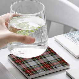 ScotsTee Shop Scottish Stewart Dress Tartan Drinks Coasters – Wood, Rubber, Ceramic