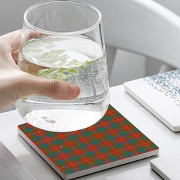 ScotsTee Shop Scottish Robertson White line New Ancient Tartan Drinks Coasters – Wood, Rubber, Ceramic