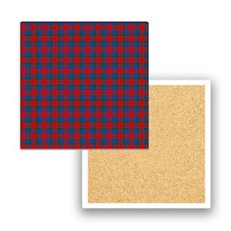 ScotsTee Shop Scottish Skene of Cromar Modern Tartan Drinks Coasters – Wood, Rubber, Ceramic