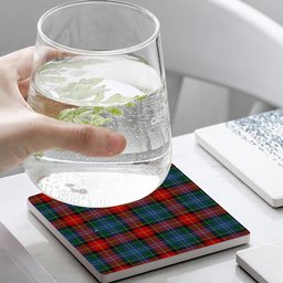 ScotsTee Shop Scottish Teall of Teallach Tartan Drinks Coasters – Wood, Rubber, Ceramic